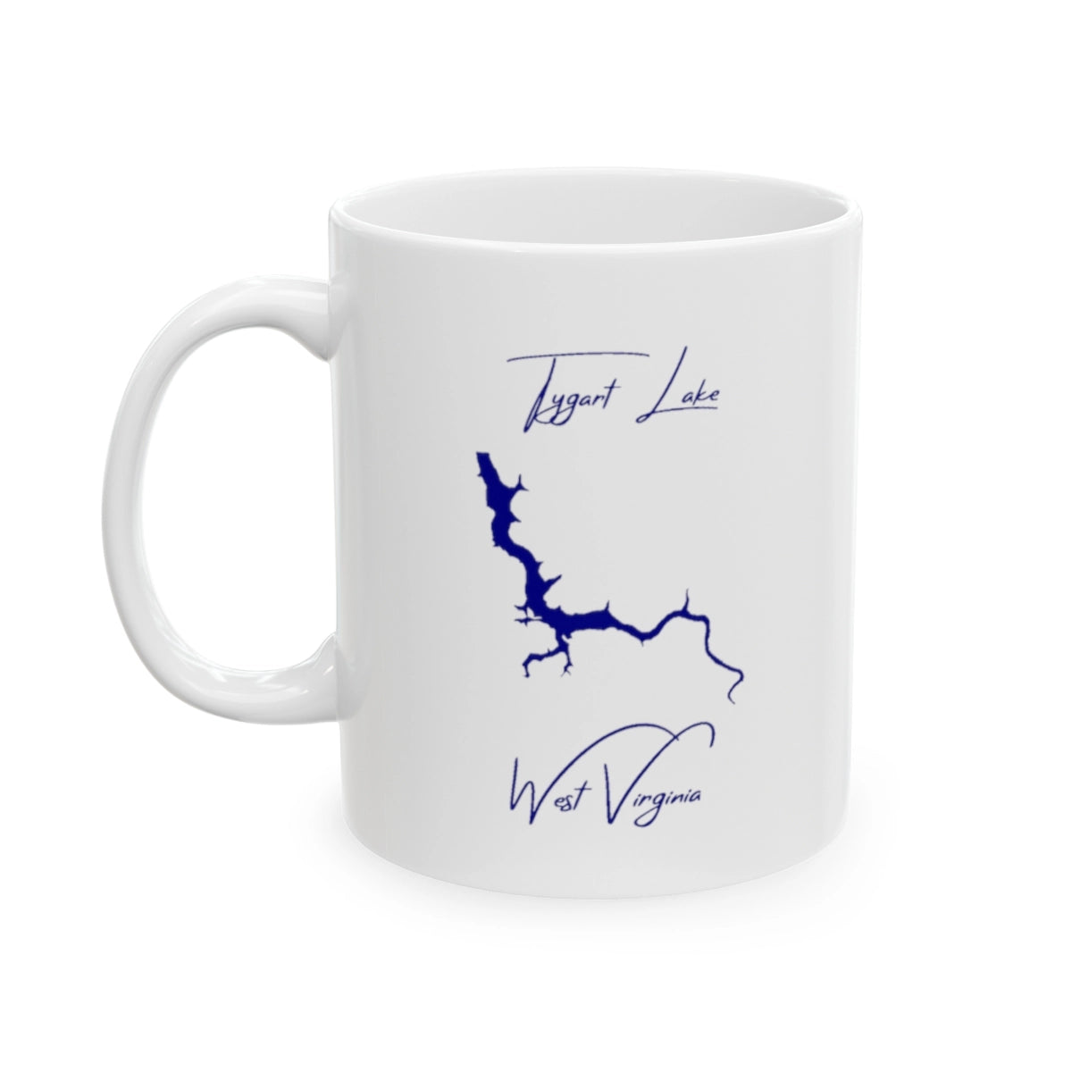 West  Virginia  Tygart  Lake  Ceramic  Mug  other  position  view  from  left  11oz.webp
