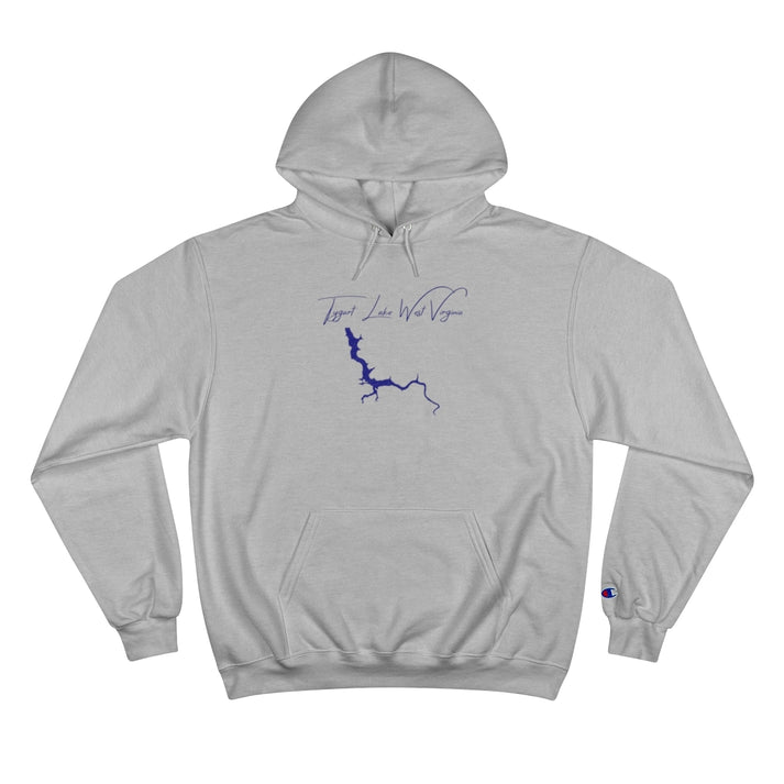 West  Virginia  Tygart  Lake  Hoodie  front  position  view  from  front  light  steel.webp