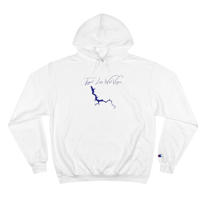 West  Virginia  Tygart  Lake  Hoodie  front  position  view  from  front  white.webp