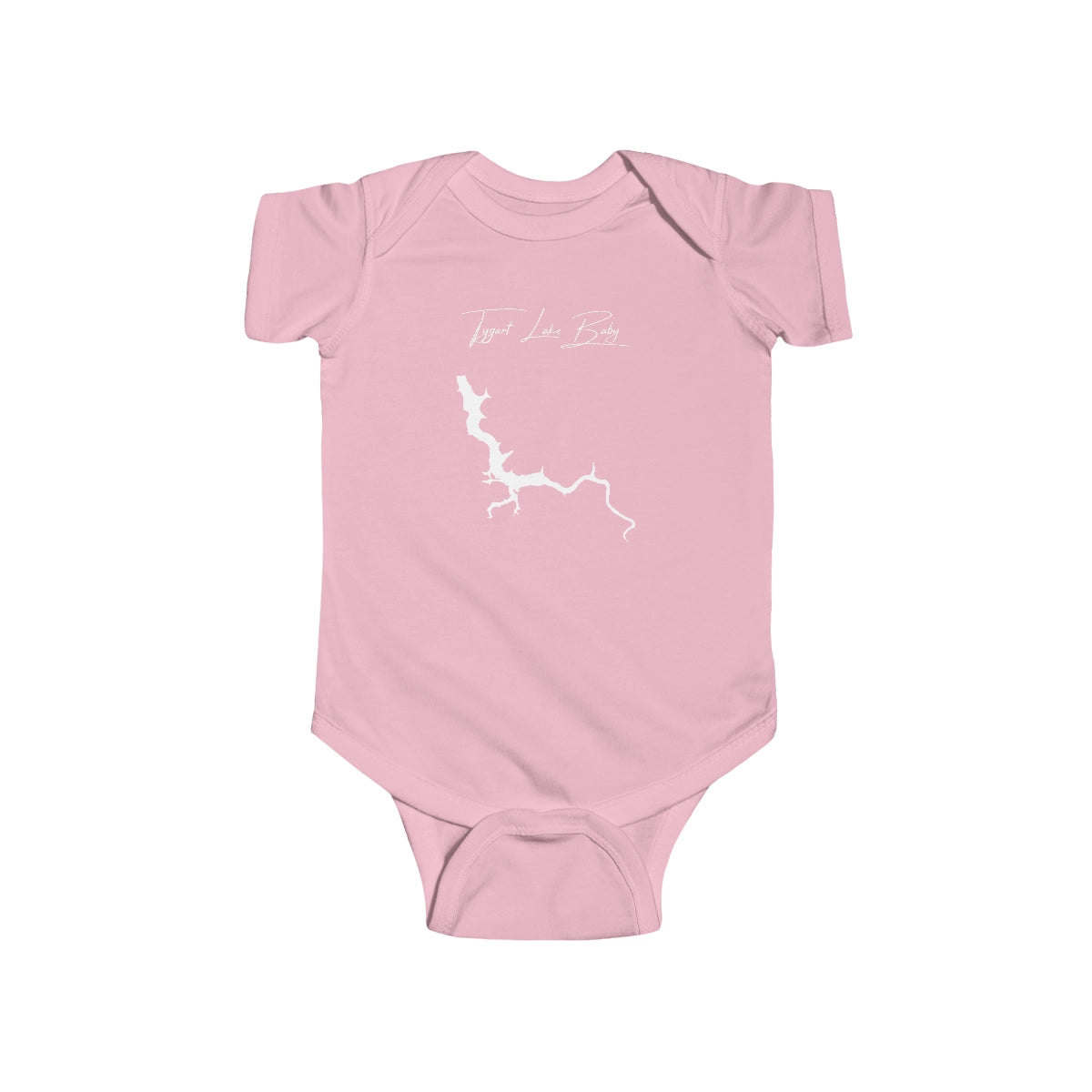 West  Virginia  Tygart  Lake  Onesie  front  position  view  from  front  pink.webp