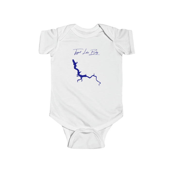 West  Virginia  Tygart  Lake  Onesie  front  position  view  from  front  white.webp