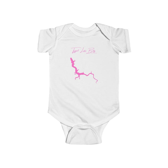 West  Virginia  Tygart  Lake  Onesie  front  position  view  from  front  white.webp