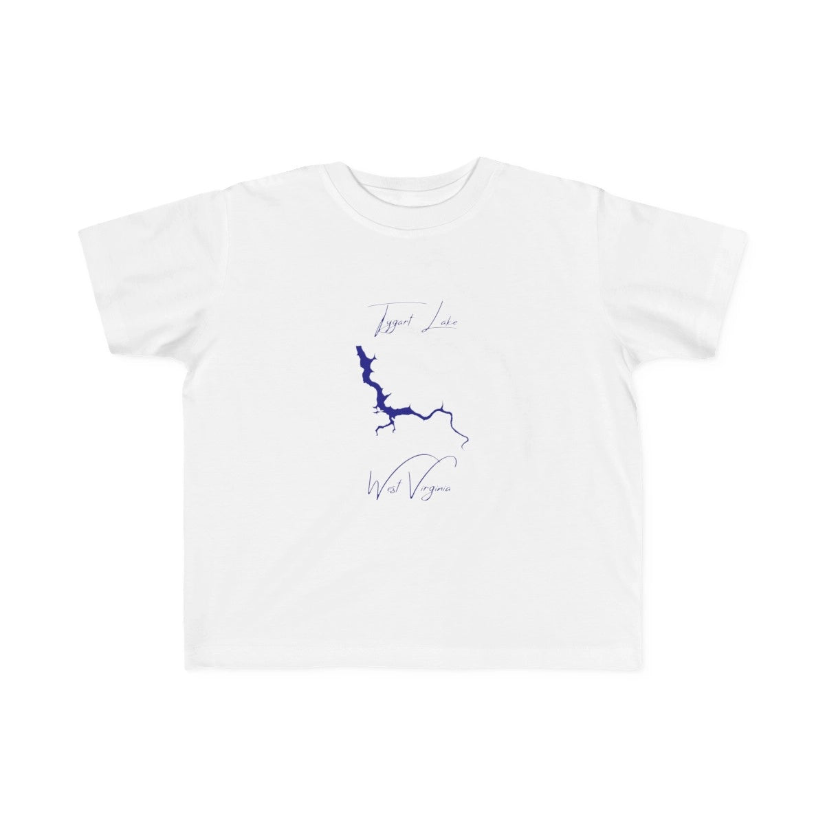 West  Virginia  Tygart  Lake  Toddler  T-shirt  front  position  view  from  front  white.webp
