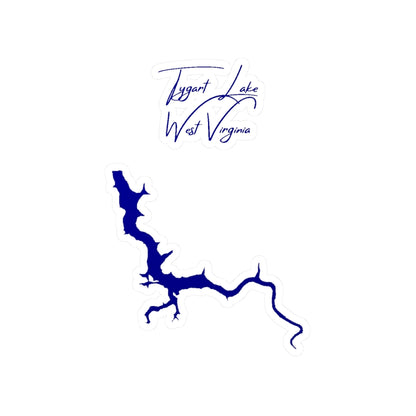West  Virginia  Tygart  Lake  Vinyl  Decal  other  position  view  from  front  4  x  6.webp