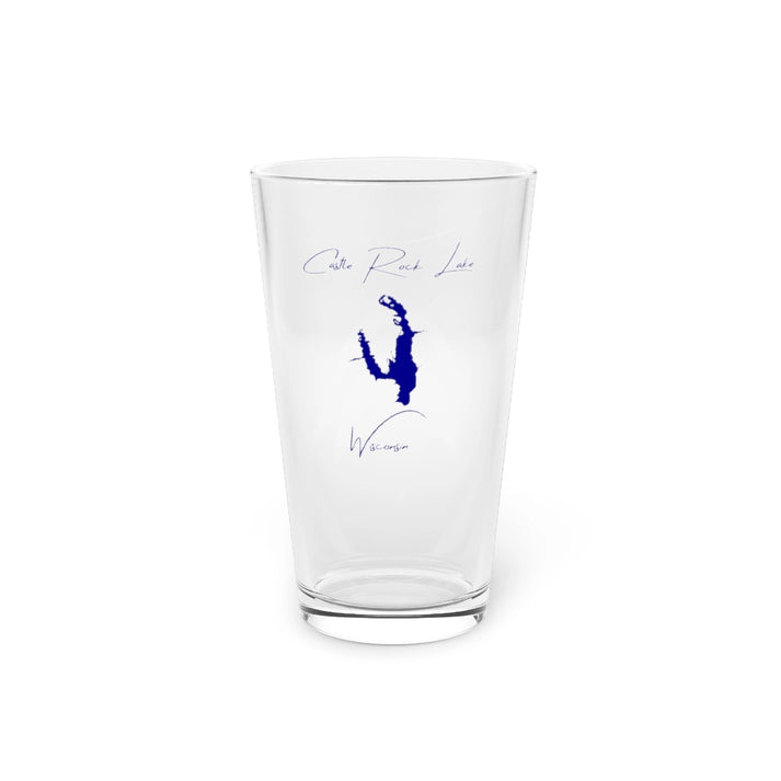 Wisconsin  Castle  Rock  Lake  16oz  Pint  Glass  front  position  view  from  front  16oz.webp