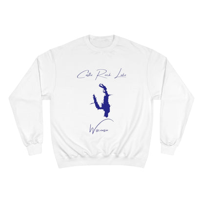 Wisconsin  Castle  Rock  Lake  Sweatshirt  front  position  view  from  front  white.webp