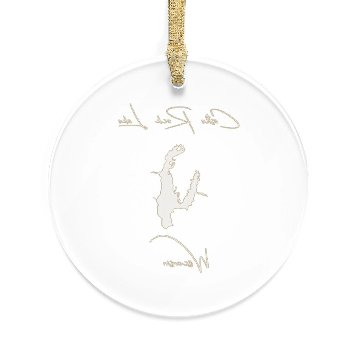 Wisconsin  Castle  Rock  Lake  Tree  Ornament  other  position  view  from  back  round.webp