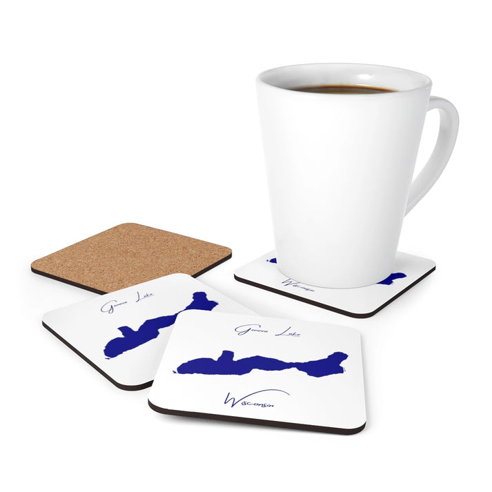 Wisconsin  Geneva  Lake  Coaster  Set  front  position  view  from  context-1  3.75  x  3.75.webp