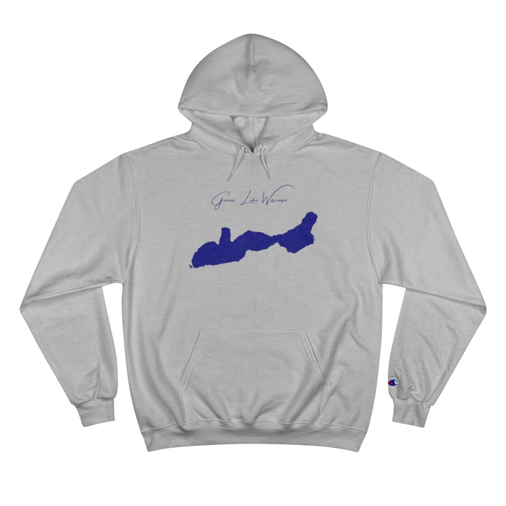 Wisconsin  Geneva  Lake  Hoodie  front  position  view  from  front  light  steel.webp