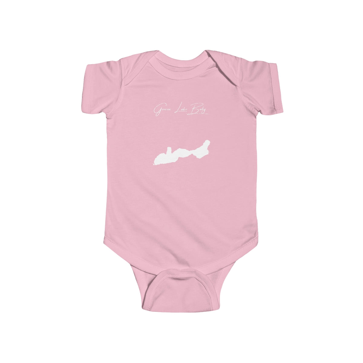 Wisconsin  Geneva  Lake  Onesie  front  position  view  from  front  pink.webp