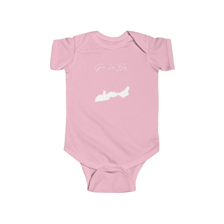 Wisconsin  Geneva  Lake  Onesie  front  position  view  from  front  pink.webp