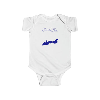 Wisconsin  Geneva  Lake  Onesie  front  position  view  from  front  white.webp