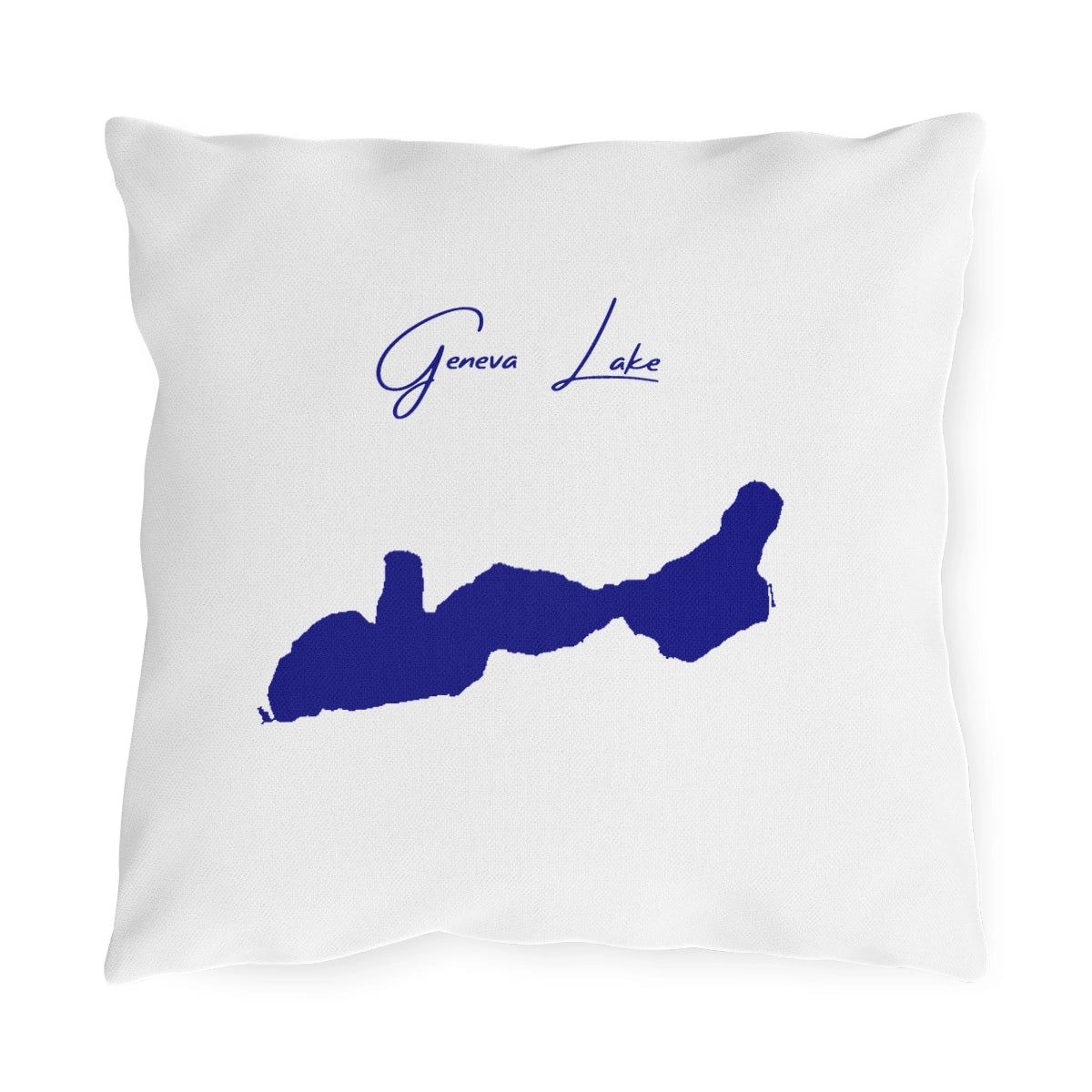 Wisconsin  Geneva  Lake  Outdoor  Pillow  front  position  view  from  front  16  x  16.webp