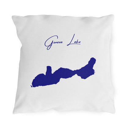 Wisconsin  Geneva  Lake  Outdoor  Pillow  front  position  view  from  front  18  x  18.webp