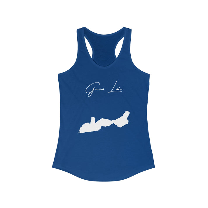 Wisconsin  Geneva  Lake  Racerback-Tank  front  position  view  from  front  solid  royal.webp