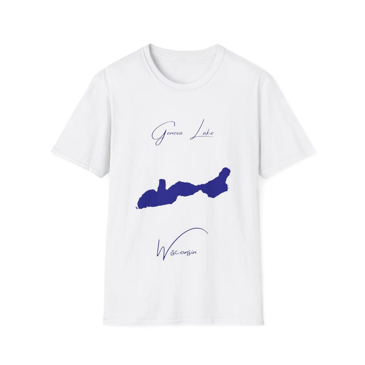 Wisconsin  Geneva  Lake  T-shirt  front  position  view  from  front  white.webp