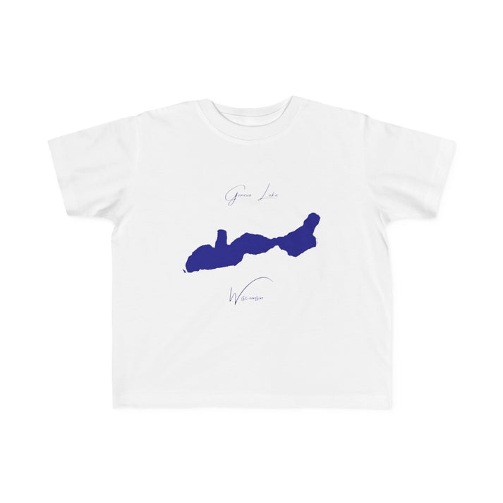 Wisconsin  Geneva  Lake  Toddler  T-shirt  front  position  view  from  front  white.webp
