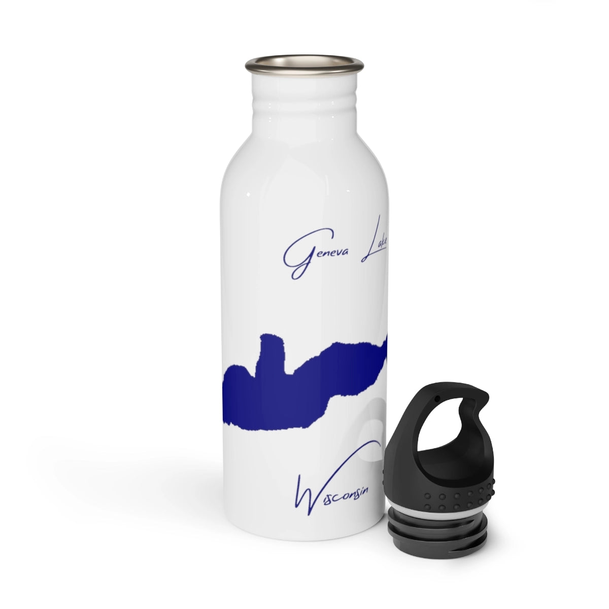 Wisconsin  Geneva  Lake  Water  bottle  other  position  view  from  open  white.webp