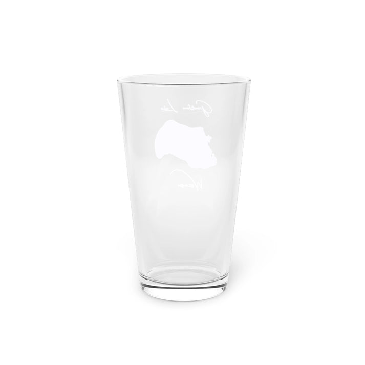 Wisconsin  Grindstone  Lake  16oz  Pint  Glass  front  position  view  from  back  16oz.webp