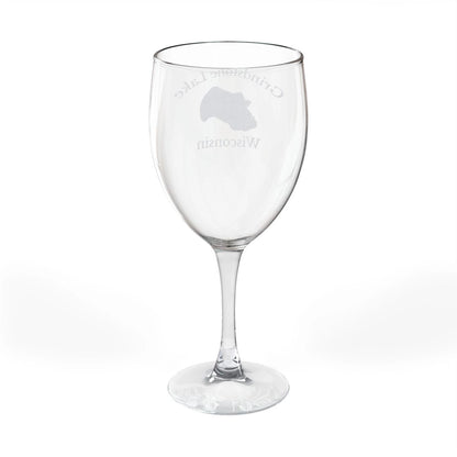 Wisconsin  Grindstone  Lake  Engraved  Wine  Glass  other  position  view  from  back  10.5oz.webp