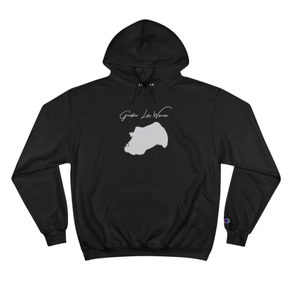 Wisconsin  Grindstone  Lake  Hoodie  front  position  view  from  front  black.webp