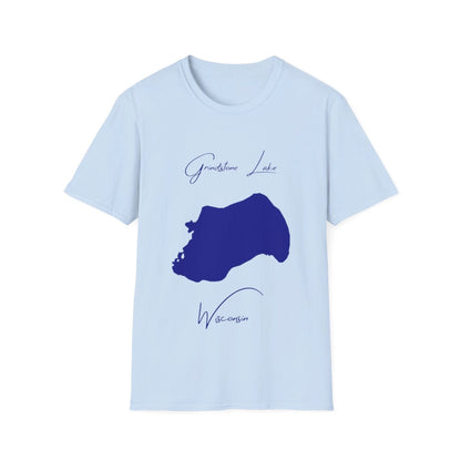 Wisconsin  Grindstone  Lake  T-shirt  front  position  view  from  front  light  blue.webp