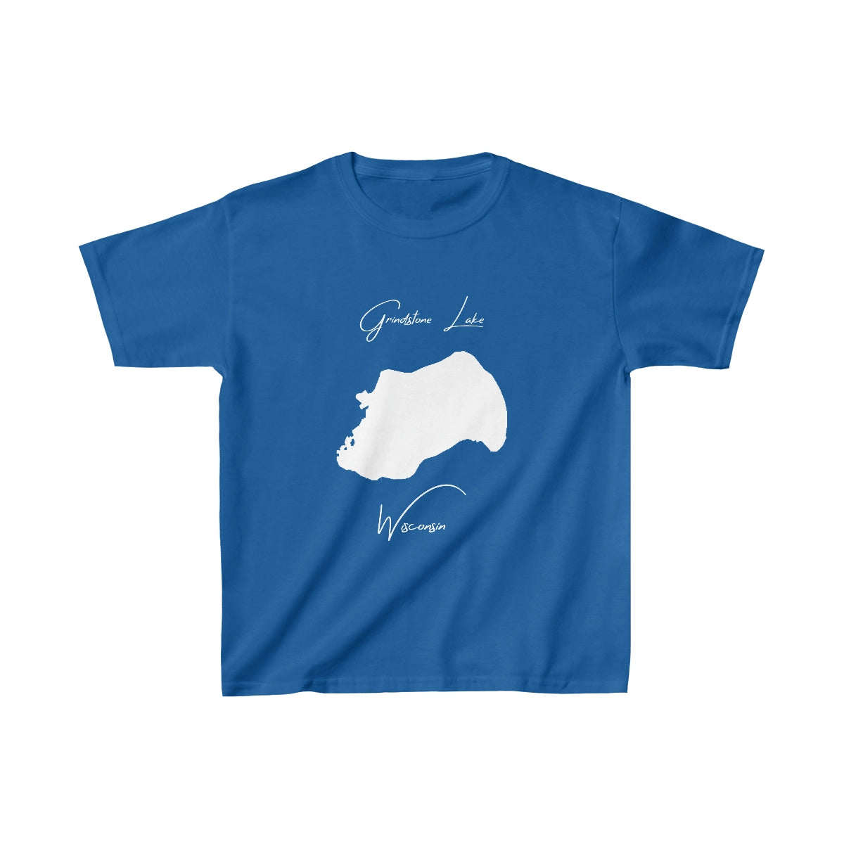 Wisconsin  Grindstone  Lake  Youth  T-shirt  front  position  view  from  front  royal.webp