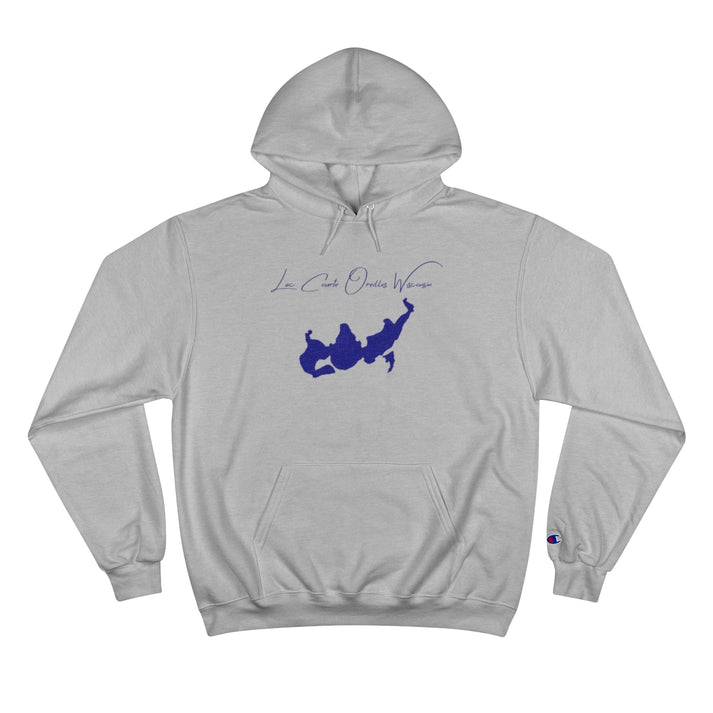 Wisconsin  Lac  Courte  Oreilles  Hoodie  front  position  view  from  front  light  steel.webp
