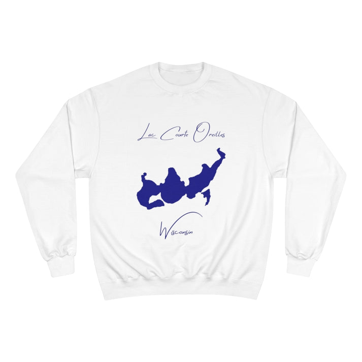 Wisconsin  Lac  Courte  Oreilles  Sweatshirt  front  position  view  from  front  white.webp