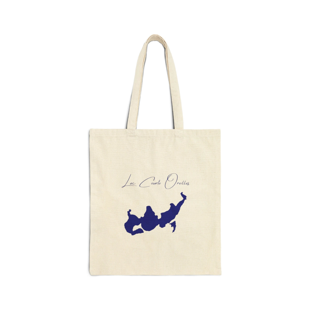 Wisconsin  Lac  Courte  Oreilles  Tote  Bag  back  position  view  from  back  15  x  16.webp