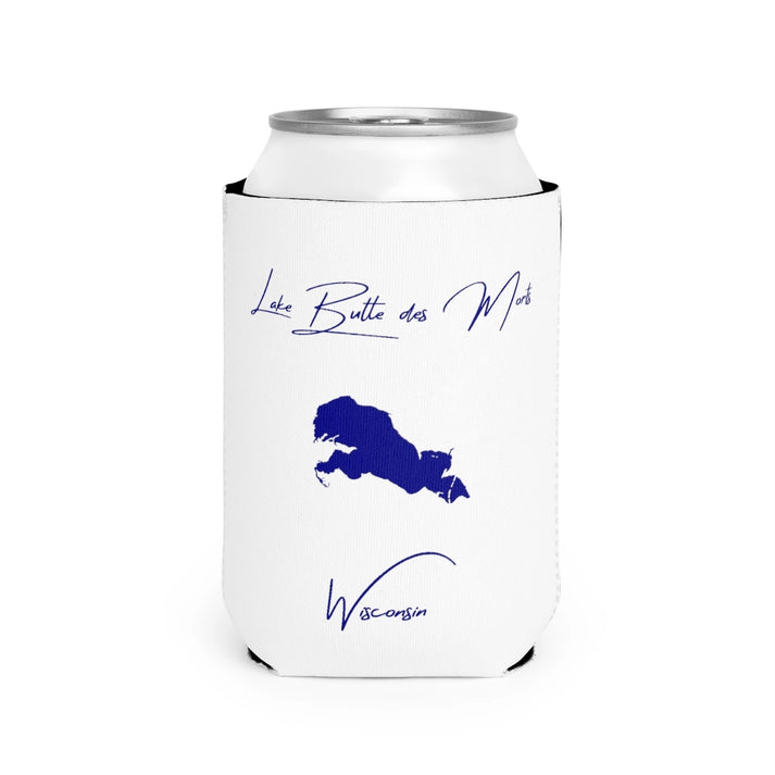 Wisconsin  Lake  Butte  des  Morts  Can  Koozie  front  position  view  from  front-2  white.webp