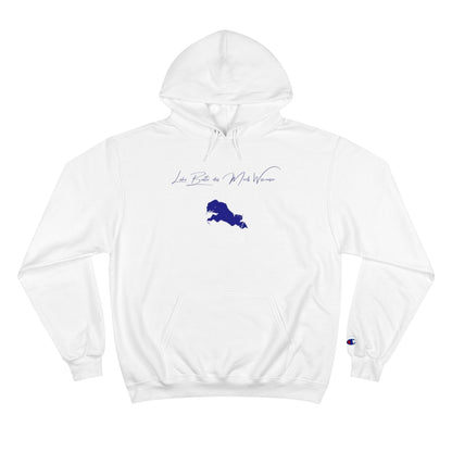 Wisconsin  Lake  Butte  des  Morts  Hoodie  front  position  view  from  front  white.webp