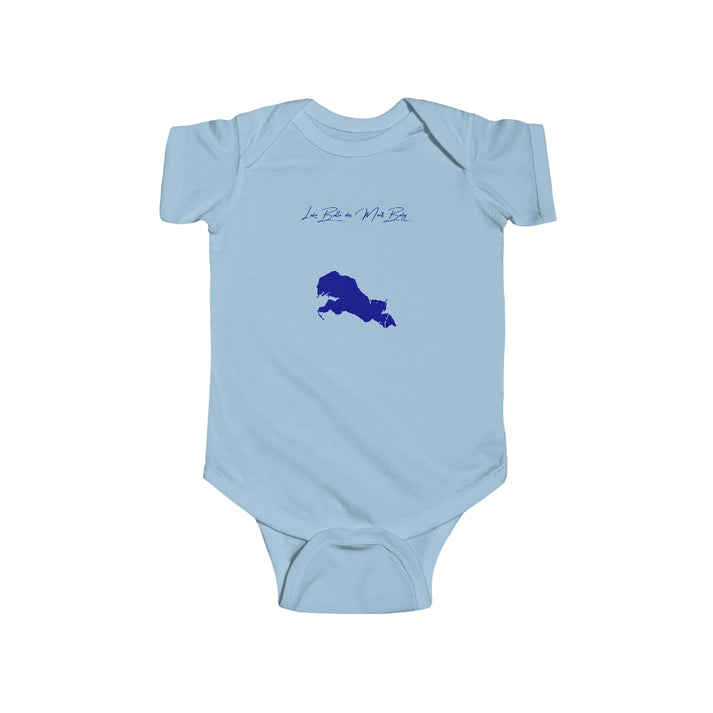 Wisconsin  Lake  Butte  des  Morts  Onesie  front  position  view  from  front  light  blue.webp
