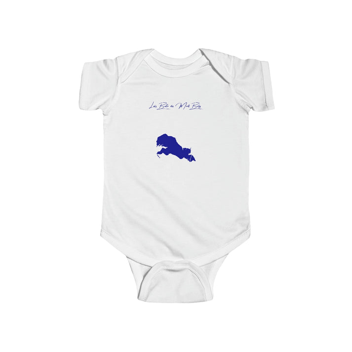 Wisconsin  Lake  Butte  des  Morts  Onesie  front  position  view  from  front  white.webp
