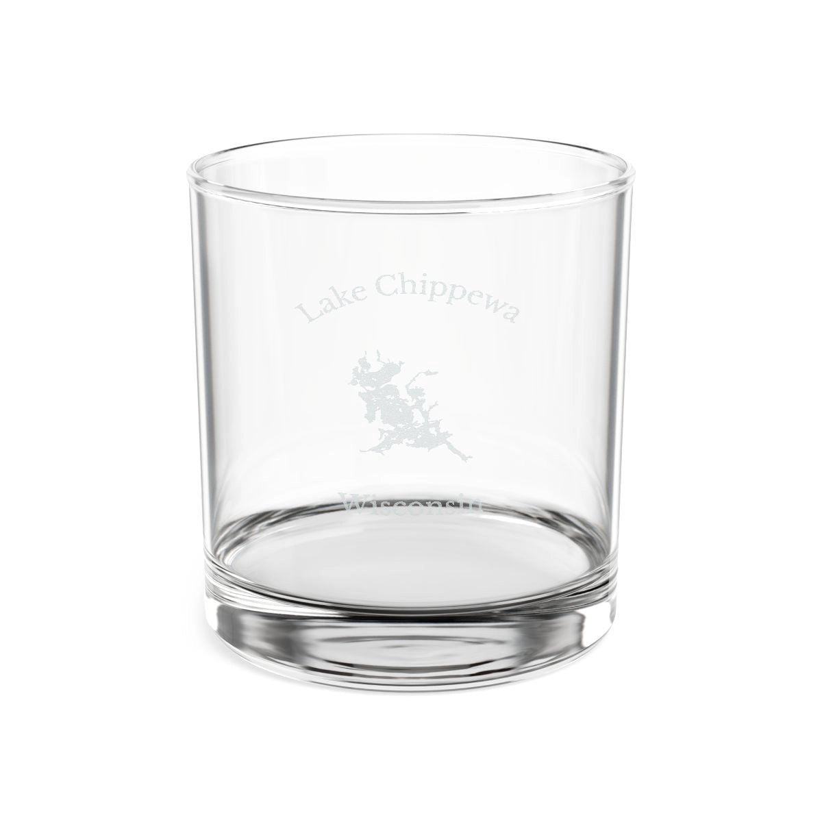 Wisconsin  Lake  Chippewa  Engraved  Whiskey  Glass  other  position  view  from  front  10.5oz.webp
