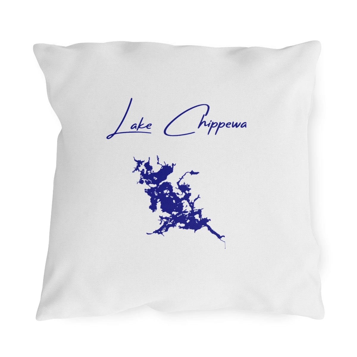Wisconsin  Lake  Chippewa  Outdoor  Pillow  front  position  view  from  front  18  x  18.webp