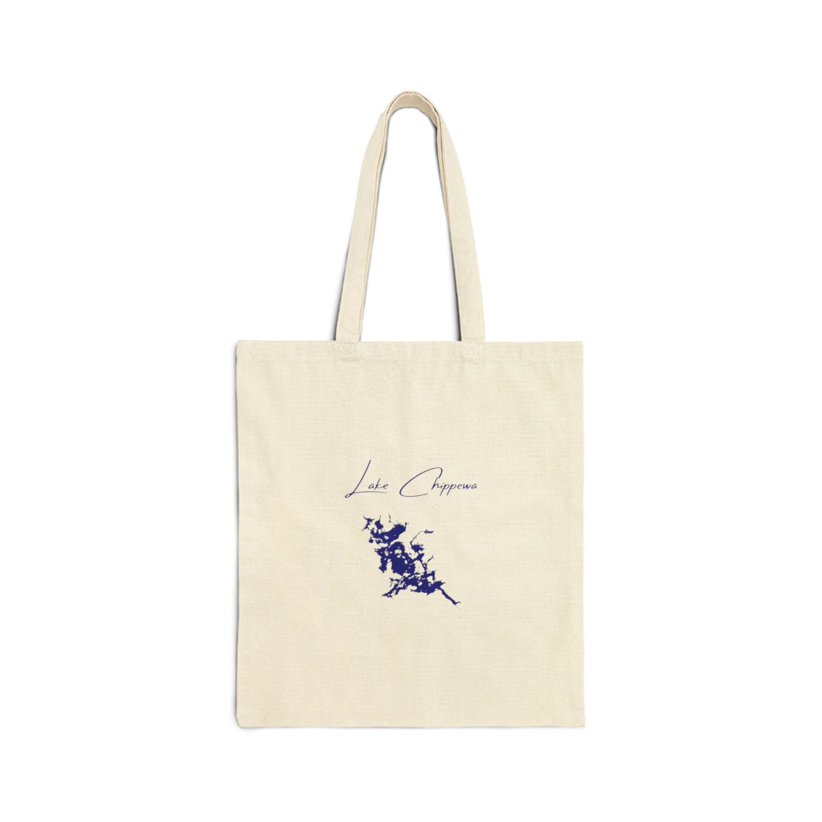 Wisconsin  Lake  Chippewa  Tote  Bag  front  position  view  from  front  15  x  16.webp