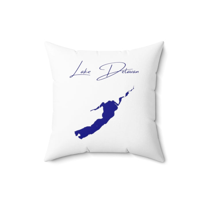 Wisconsin  Lake  Delavan  Pillow  front  position  view  from  back  16  x  16.webp