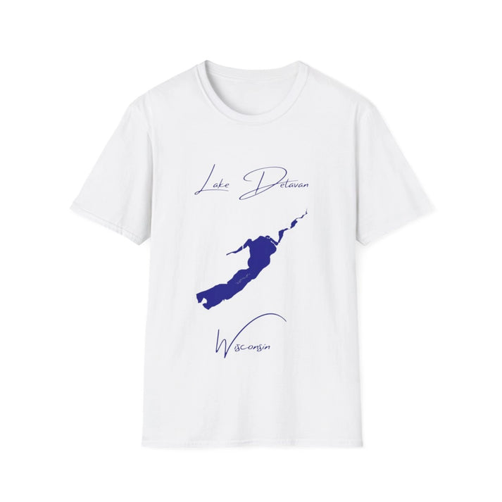 Wisconsin  Lake  Delavan  T-shirt  front  position  view  from  front  white.webp