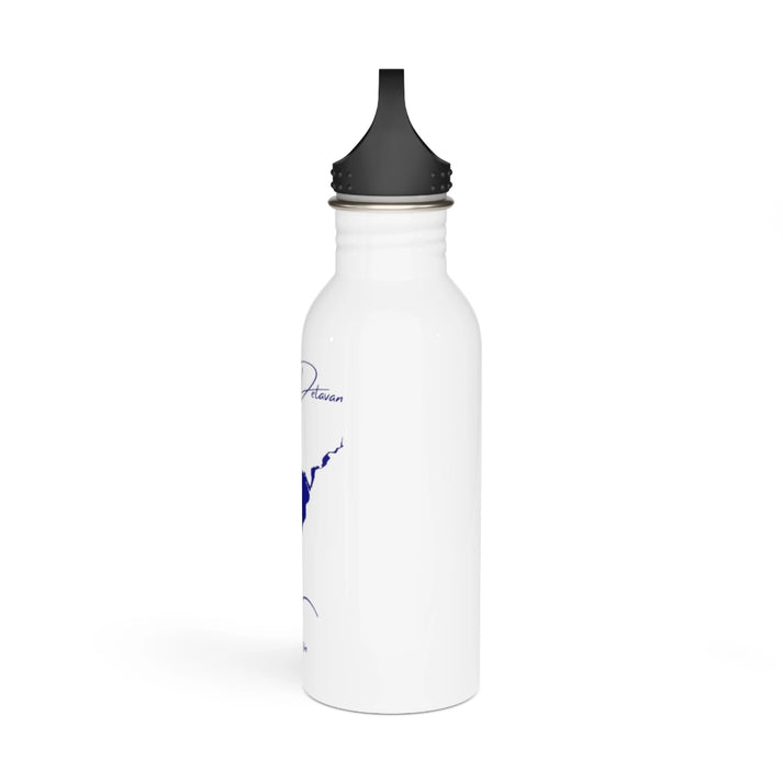 Wisconsin  Lake  Delavan  Water  bottle  other  position  view  from  right  white.webp