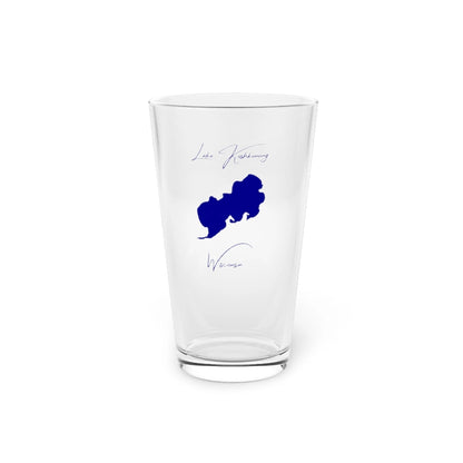 Wisconsin  Lake  Koshkonong  16oz  Pint  Glass  front  position  view  from  front  16oz.webp