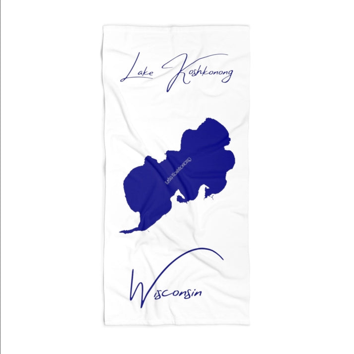Wisconsin  Lake  Koshkonong  Beach  Towel  front  position  view  from  front  36  x  72.webp