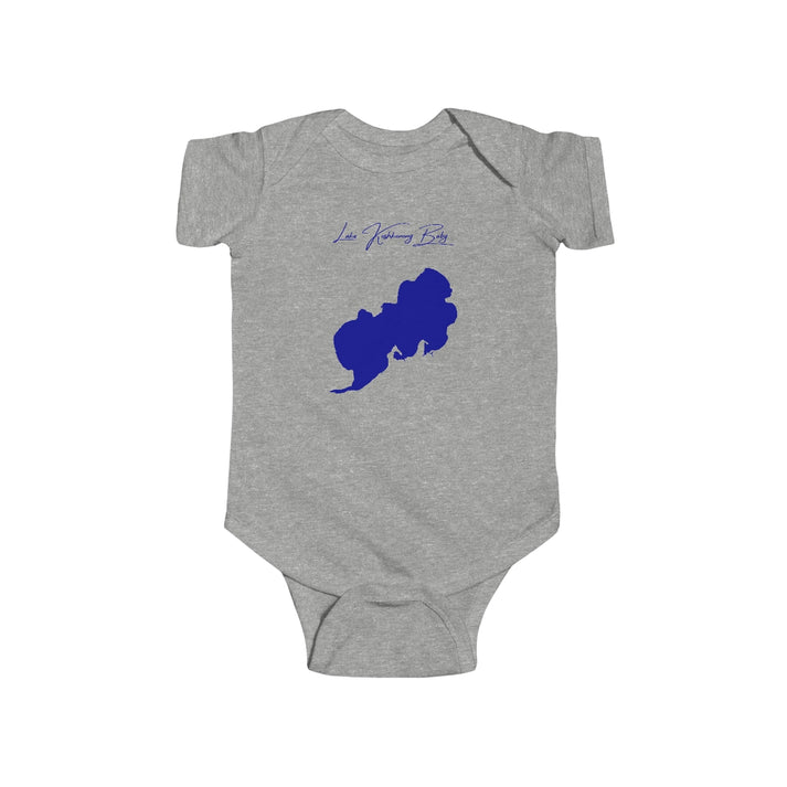 Wisconsin  Lake  Koshkonong  Onesie  front  position  view  from  front  heather.webp
