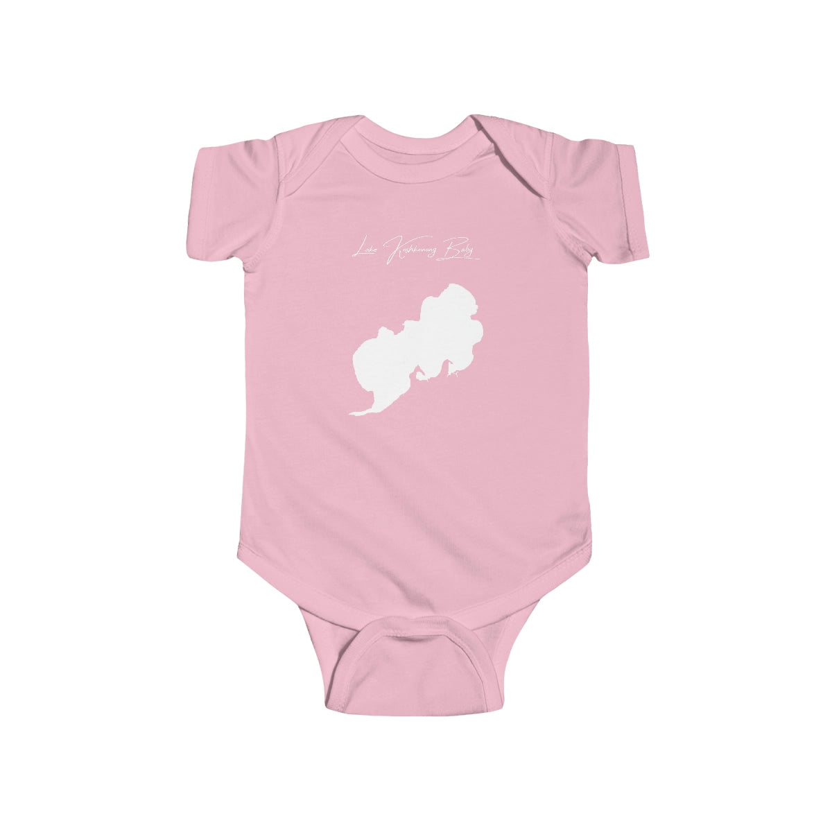 Wisconsin  Lake  Koshkonong  Onesie  front  position  view  from  front  pink.webp