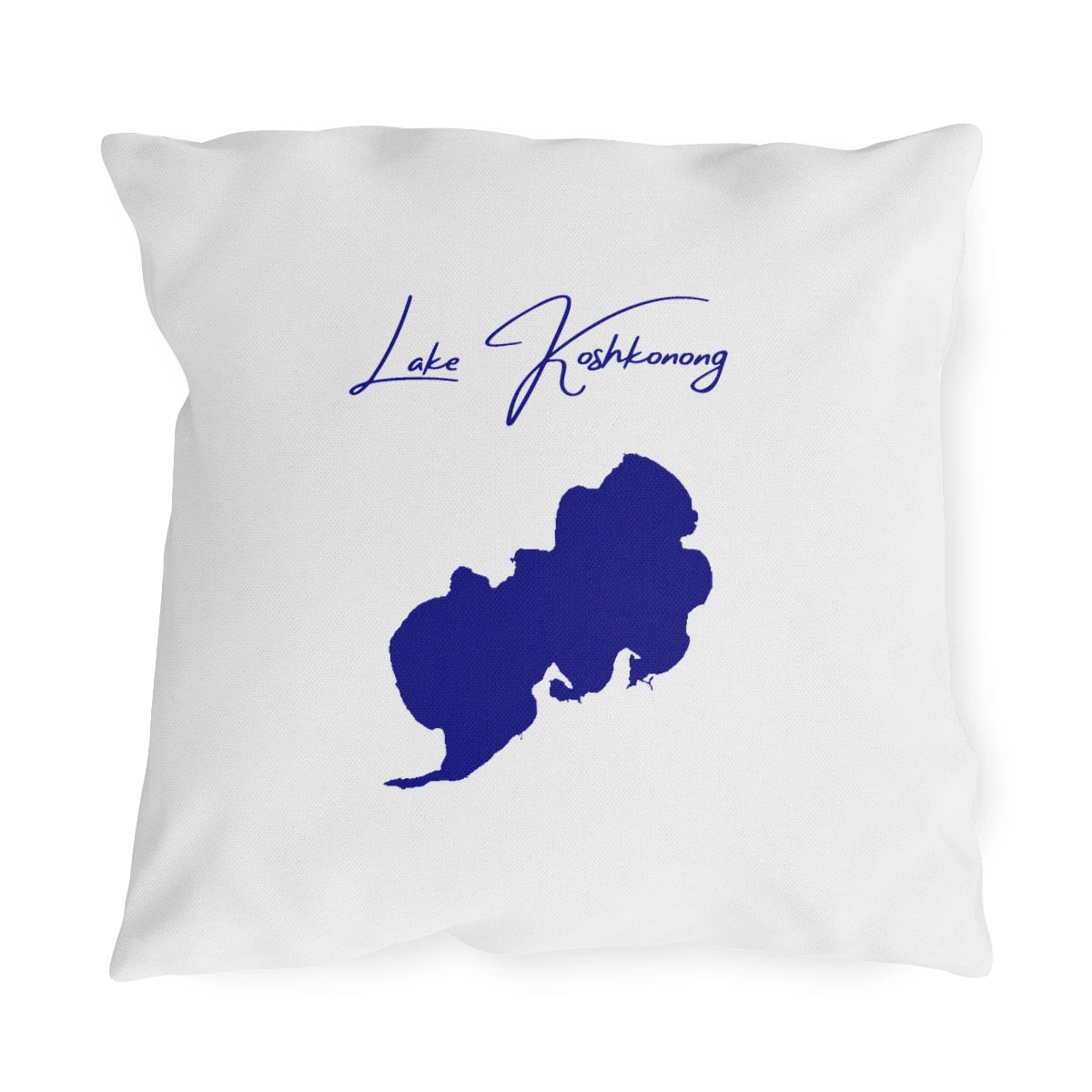 Wisconsin  Lake  Koshkonong  Outdoor  Pillow  front  position  view  from  front  18  x  18.webp