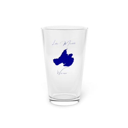 Wisconsin  Lake  Mendota  16oz  Pint  Glass  front  position  view  from  front  16oz.webp