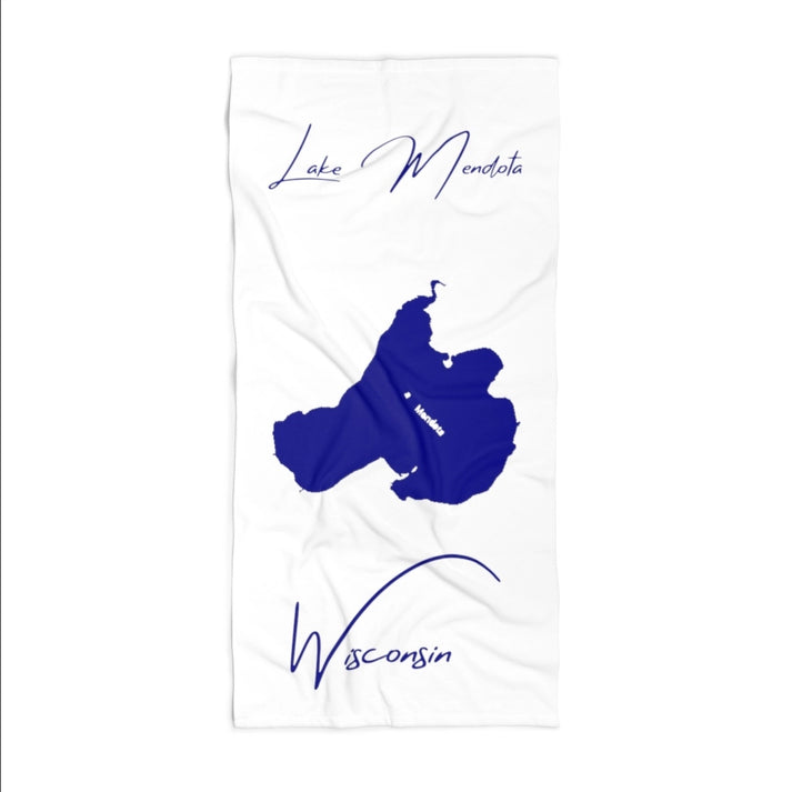Wisconsin  Lake  Mendota  Beach  Towel  front  position  view  from  front  36  x  72.webp