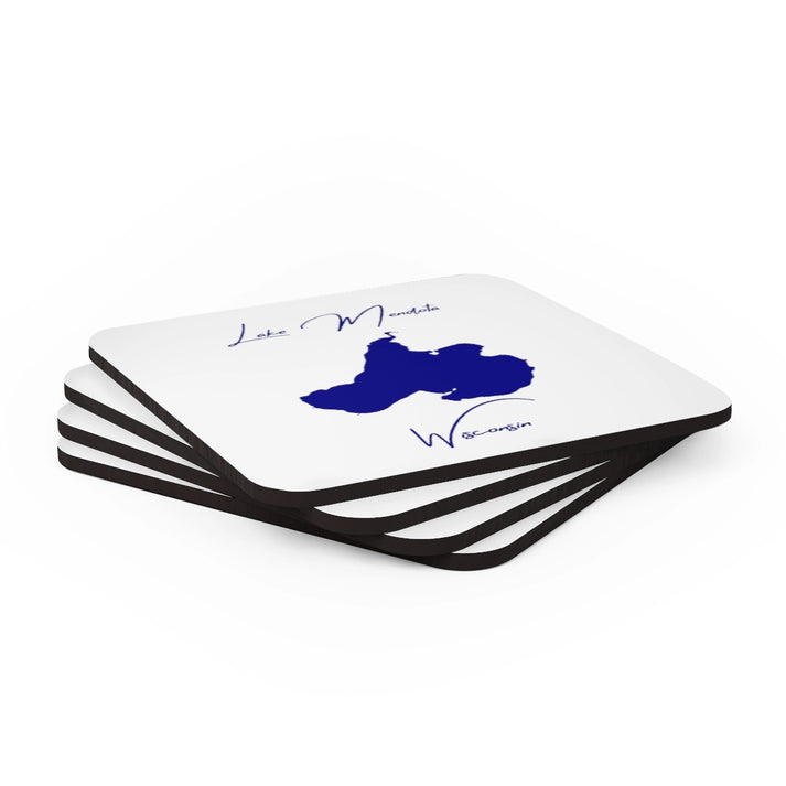 Wisconsin  Lake  Mendota  Coaster  Set  front  position  view  from  stacked  3.75  x  3.75.webp