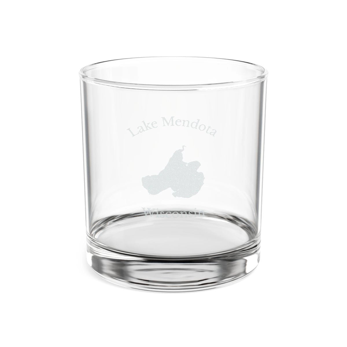 Wisconsin  Lake  Mendota  Engraved  Whiskey  Glass  other  position  view  from  front  10.5oz.webp