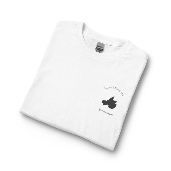 Wisconsin  Lake  Mendota  Long  Sleeve  Fishing  T-shirt  other  position  view  from  folded  white.webp
